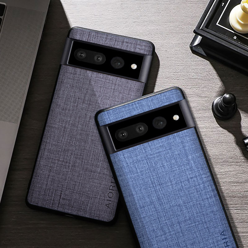 適用於谷歌Google Pixel 7手機殼防滑帆布面料