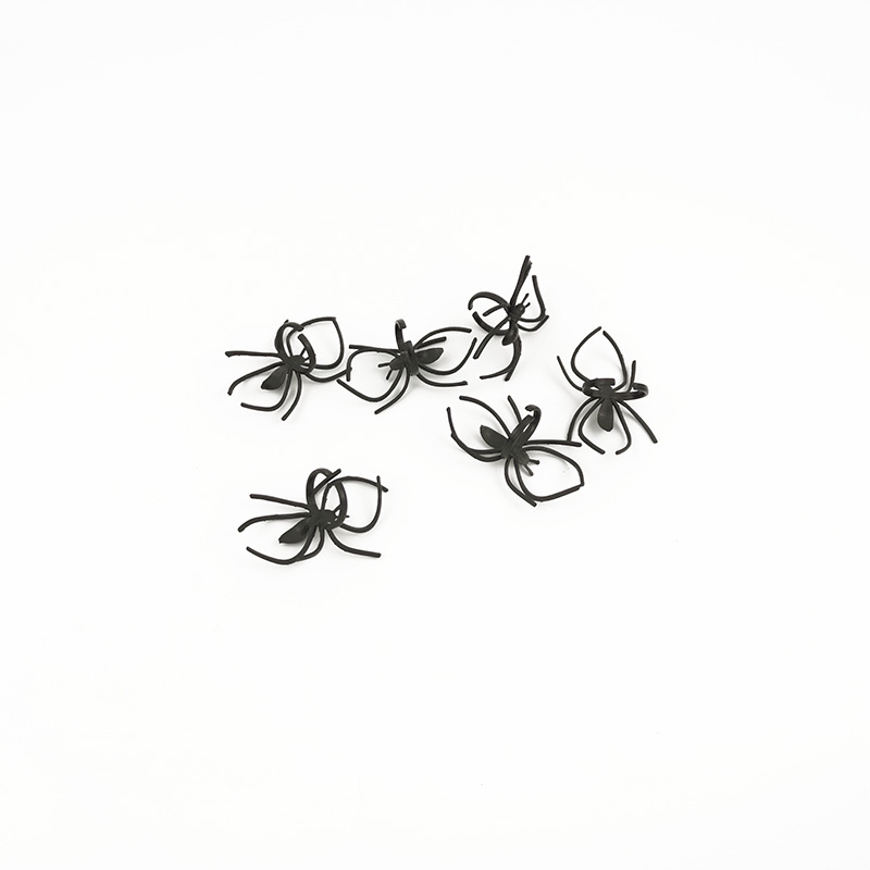 Halloween spider ring ghost festival dress up party props ghost festival simulation Spider plastic spider ring wholesale