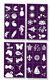 4 purple pattern templates