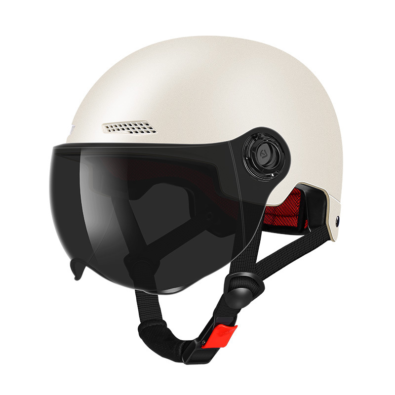 3c Certification Helmet Electric Car Men's And Women's New National Standard Summer Sunscreen Helmet Solid Color Four Seasons Half Helm_voghion.com