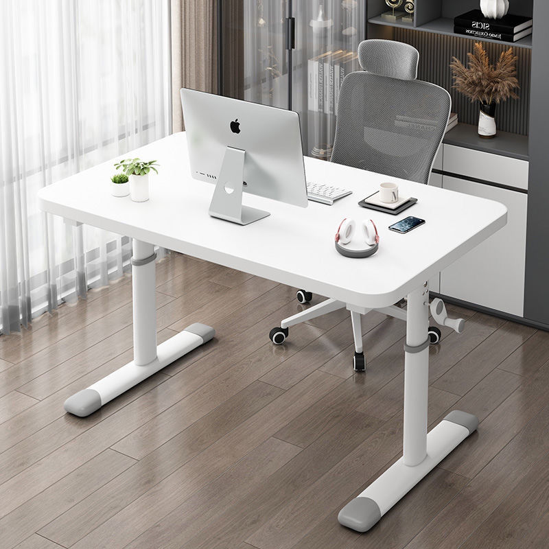 Computer Desk Simple Desk Hand-cranked Lifting Home Children's Study Desk Bedroom Desktop E-sports Meeting Table
