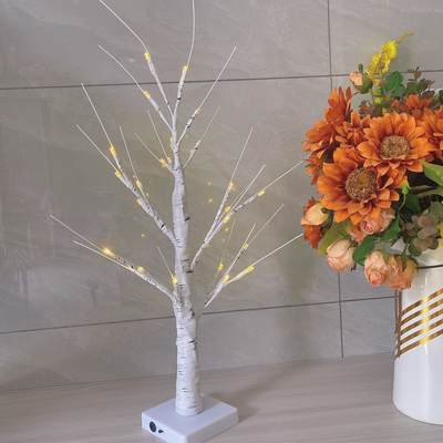 Led lamp tree lamp decoration lamp Christmas birch tree lamp simulation tree lamp decoration table lamps wholesale