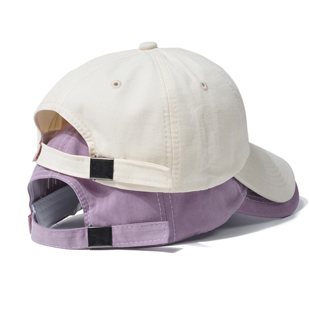 New candy color big head hat female spring and summer peaked cap sun protection hat English letter baseball cap for men