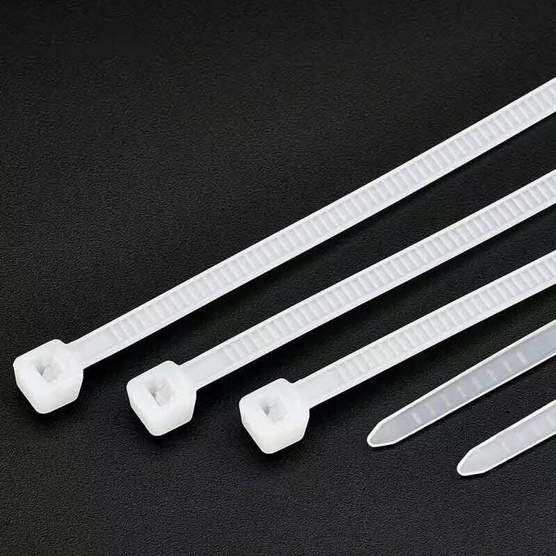 卸売りセルフロック式ナイロンバンド4*200*300プラスチックバンド束線バンド結束バンド白黒バンド|undefined