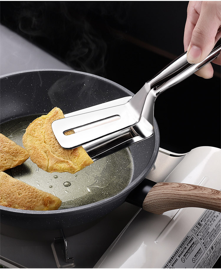 201 stainless steel frying shovel clip pancake frying fish spatula pizza steak spatula household kitchen spatula frying steak clip
