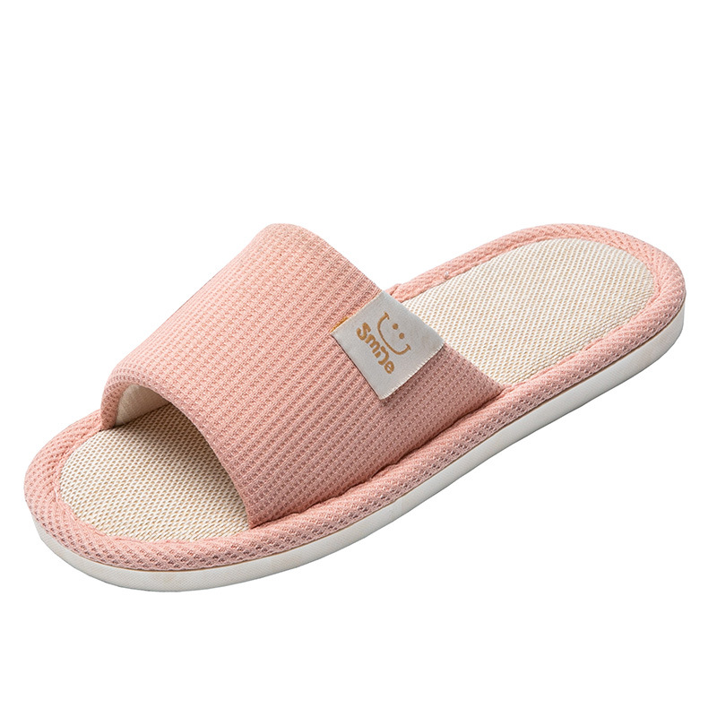 Home Lovers Linen Slippers Women's Indoor Non-slip Cotton Linen Men's Wood Floor Household Soft Bottom Linen Home Deodorant