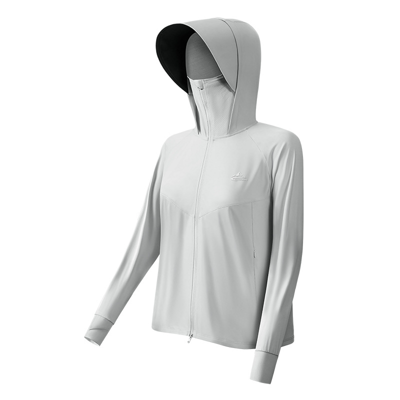 24 Sunscreen Clothing Women's Summer UV Protection Outdoor Cool Big Hat Brim Breathable Thin Coat Ice Silk Original Yarn Sunscreen Clothing