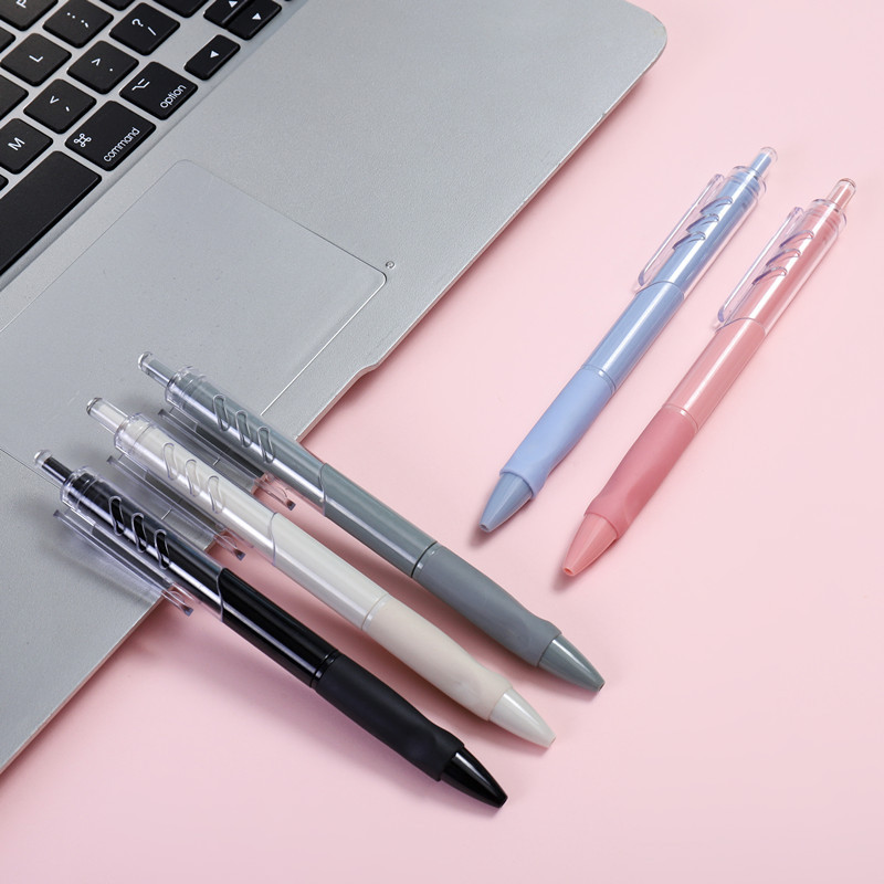 Press pen ins Wind Morandi small white pen ST head 0.5mm black brush pen Press student examination signature