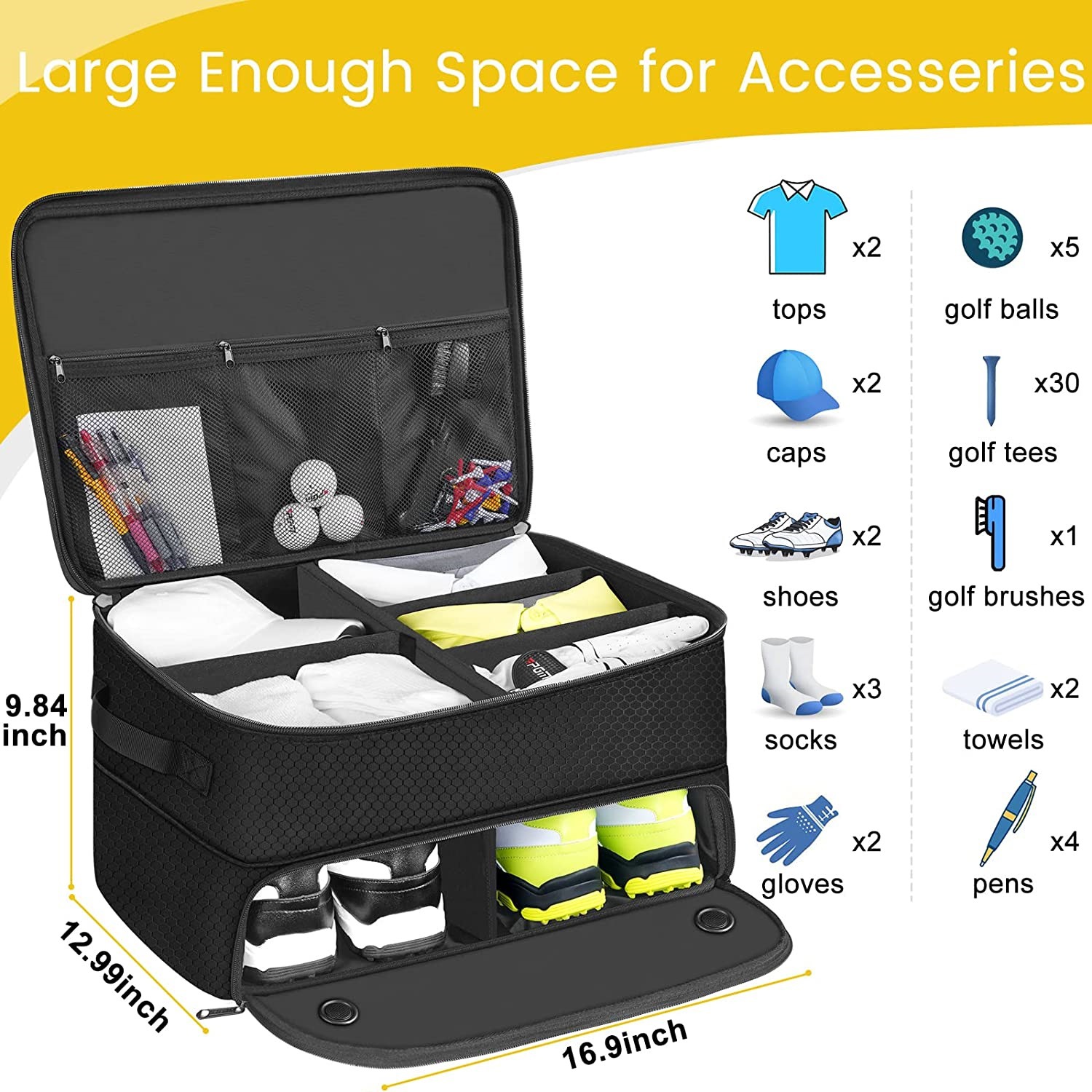Amazon Golf Shoe Bag Breathable Dustproof Outdoor Sports Handbag Clothes Storage Portable Bag
