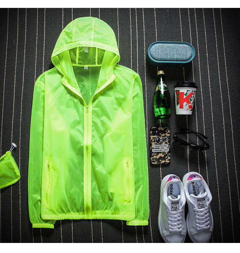 2022 Summer Outdoor New Breathable Solid Color Sun Protection Clothing for Men and Women Couple Skin Clothing Air-conditioning Shirt Light Plate Sun Protection Clothing