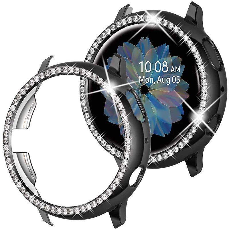 Suitable for Samsung Samsung/active2 40mm 44mm case electroplated pc single row Diamond protective cover