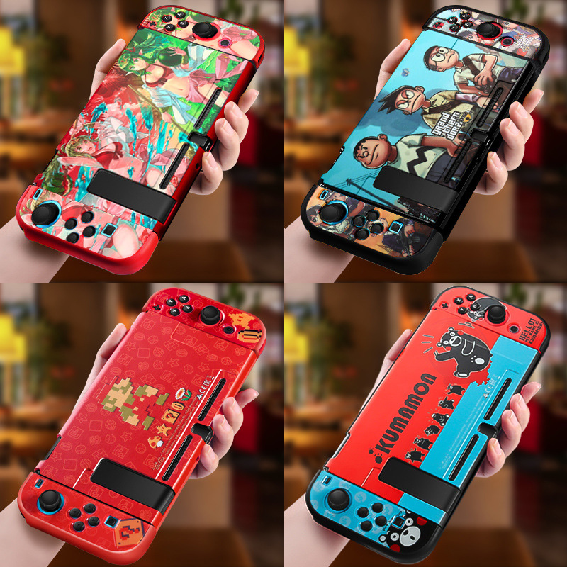 Nintendo switch Case ns Painted Case Ultra-thin All-inclusive Color Case Zelda Accessories Sticker Drop-resistant Hard Case