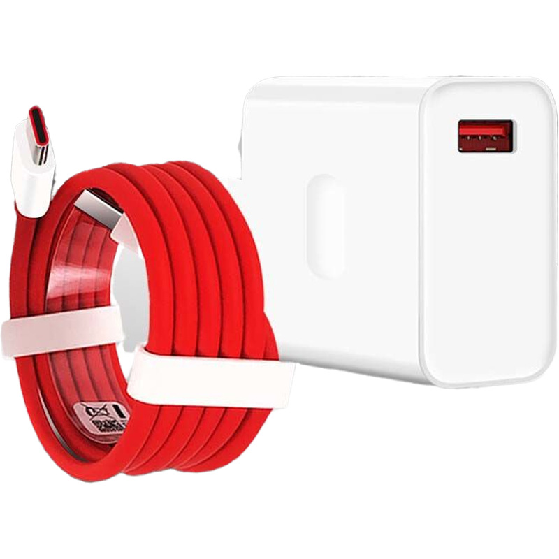 Qianmaitong is suitable for one plus 7 charger 1+7Pro charging head 6T 8 fast charging head 30W head typec data cable