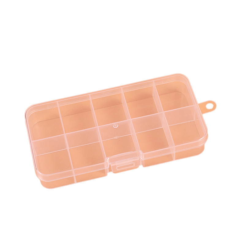 Storage box 10 grid 15 grid 28 grid plastic box fire paint wax grain goo card component tool plastic finishing box packaging box