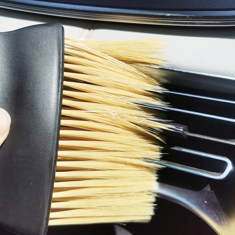 Air conditioning outlet dust removal brush car air conditioning outlet brush car details gap cleaning soft capillary brush