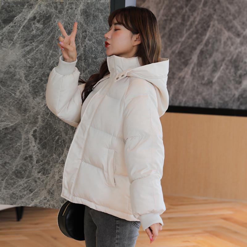 2024 autumn and winter new cotton-padded coat women's short down cotton-padded coat Korean style loose hooded thickened coat fashion cotton-padded coat fashion