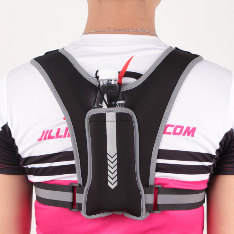 Running Reflective Vest Mountaineering Soft Bag Outdoor Riding Fitness Kettle Backpack Sports Breathable Mobile Phone Chest Bag