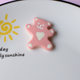 Little red book with cute button five-pointed star Bear Hole shoes accessories
