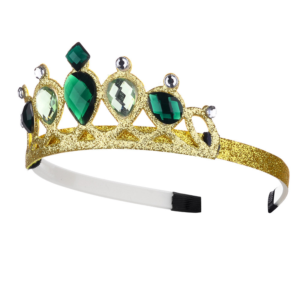 Hot Cross-border Headband Crown Tinker Bell Princess Rhinestone Hair Crown Party Headwear Prince Hair Crown
