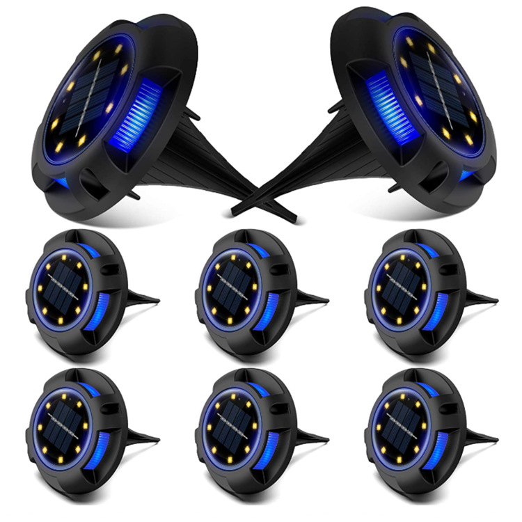 New outdoor solar underground lights LED side luminous deck lights lawn courtyard floor lights