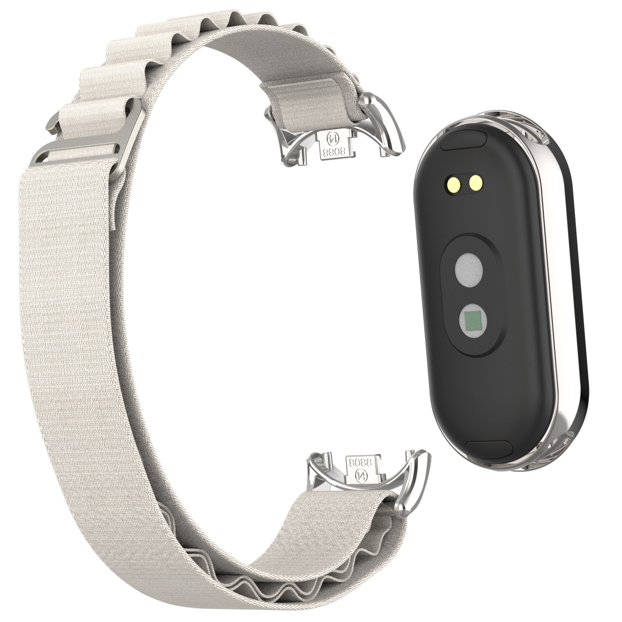 For Xiaomi bracelet 8/9 strap mi band8 alpine nylon metal head grain loop casual replacement wristband