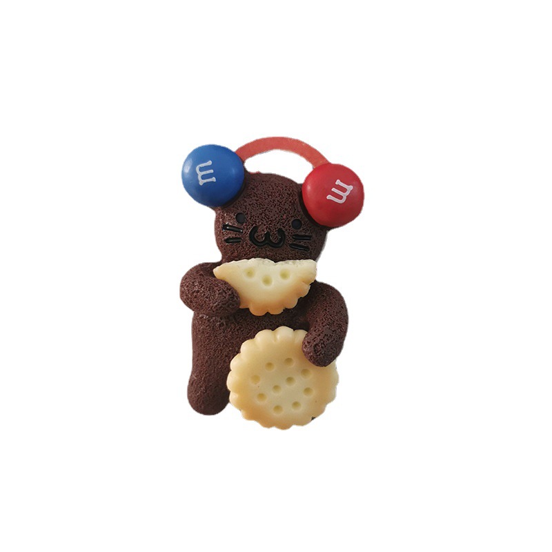 Cookie refrigerator magnet personalized creative simulation food cute cartoon hole board decoration magnetic magnet