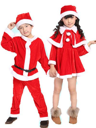 Children's Christmas Clothes cosplay Boys and Girls Christmas Clothes Halloween Performance Clothes Children's Clothes Santa Claus Clothes