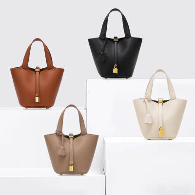 Vegetable Basket Bag Women's Joker Women's Bag Handbag Simple Bucket Bag Mother and Mother Bag High-end Summer bags