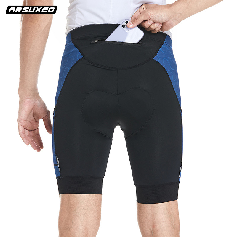 Outdoor Sports Bicycle Sports Cycling Shorts Men's High Elastic Sponge Cushion Shock Absorption Breathable Sweat Absorption Summer