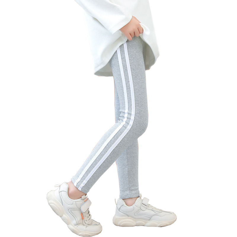 Girls' Leggings Spring and Autumn Thin Women's Baby Pants Children's 95 Cotton Slim-Fit Pants Children's Outer Wear Stretch Pants