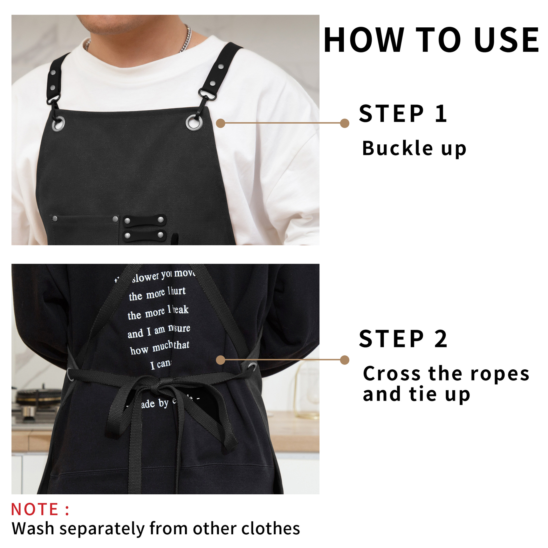 Bochi Amazon cross-border microfiber waxed canvas multifunctional pocket apron barber woodworking overalls