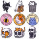 Factory direct new cartoon cute cat embroidery cloth stickers with adhesive DIY children's clothing accessories patch spot