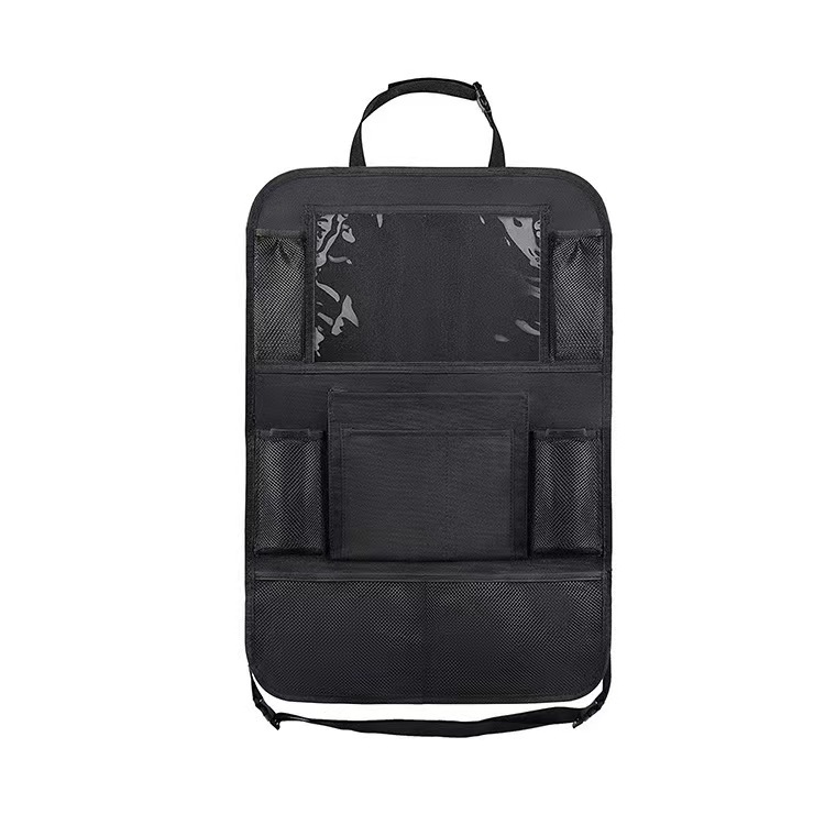 Cross-border car seat storage bag Oxford cloth chair back storage bag multifunctional storage bag iPad hanging bag anti-kick