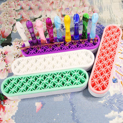 Diamond Painting Tool Base Silicone Pen Holder DIY Storage Rack Drill Pen Storage Sundries Insert Pen Holder