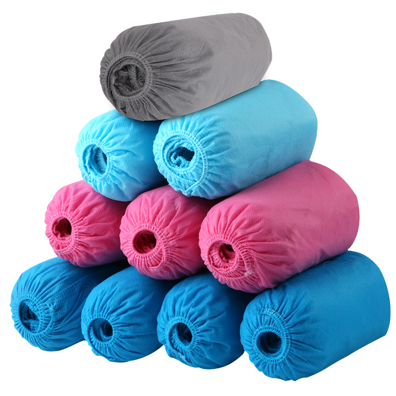Disposable shoe cover thickened non-woven shoe cover household workshop room shoe cover non-slip rainproof shoe cover manufacturers wholesale