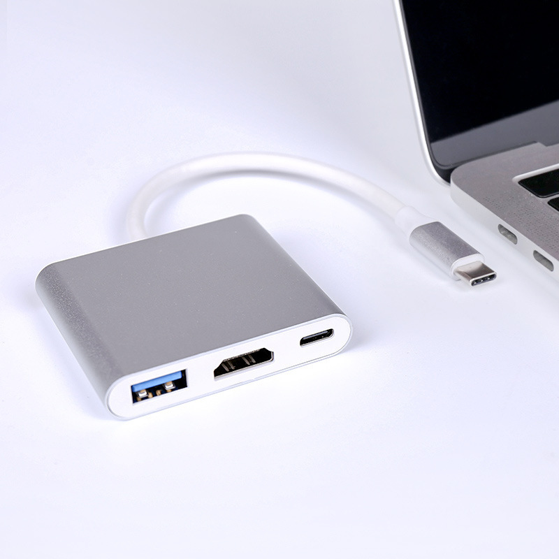クロスボーダーtype-c変換hdmiusb3.0 type-c to3in1 4kswitch変換三合一拡張ドック|undefined