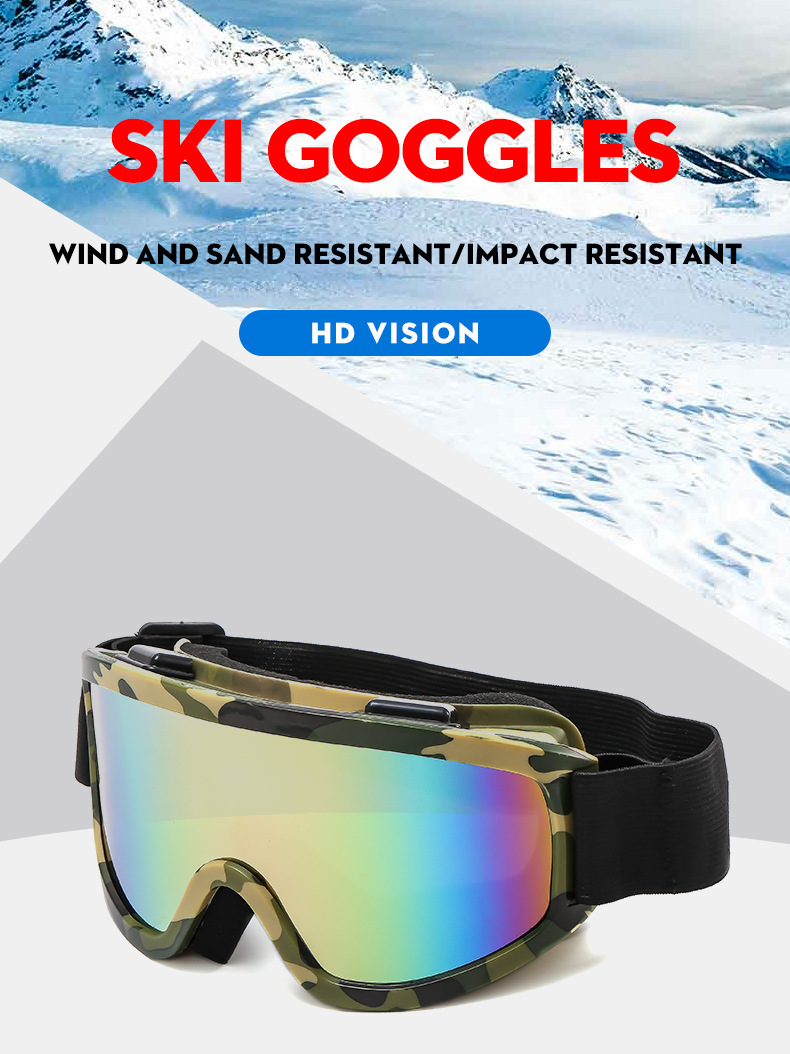 New double-layer anti-fog mountain skiing goggles outdoor large frame anti-wind sand dazzling polarized sports glasses_voghion.com