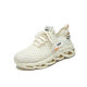 2024 Summer New Flying Knitted Shoes Korean Sports Women's Mesh Breathable Student Casual Shoes Flat Running H8082