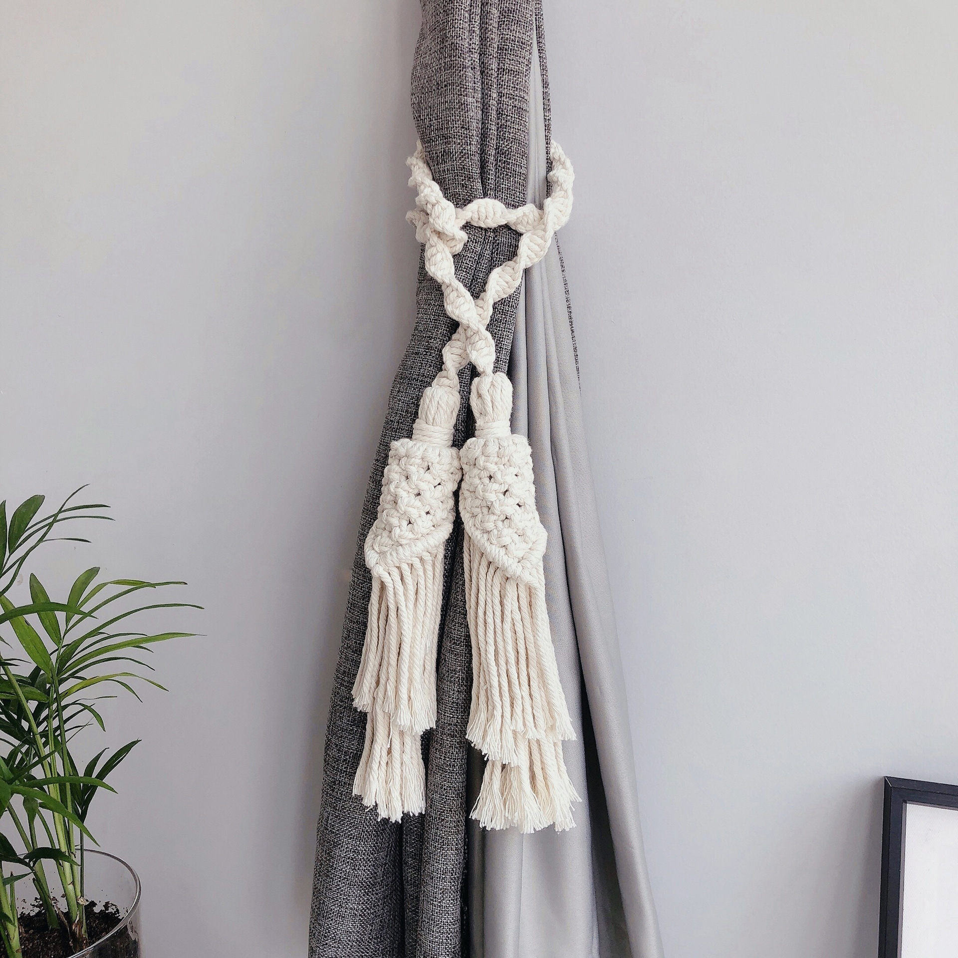 ins Decorative Bohemian Curtain Rope Tie Curtain Bandage Curtain Strap Rope Curtain Back Lace