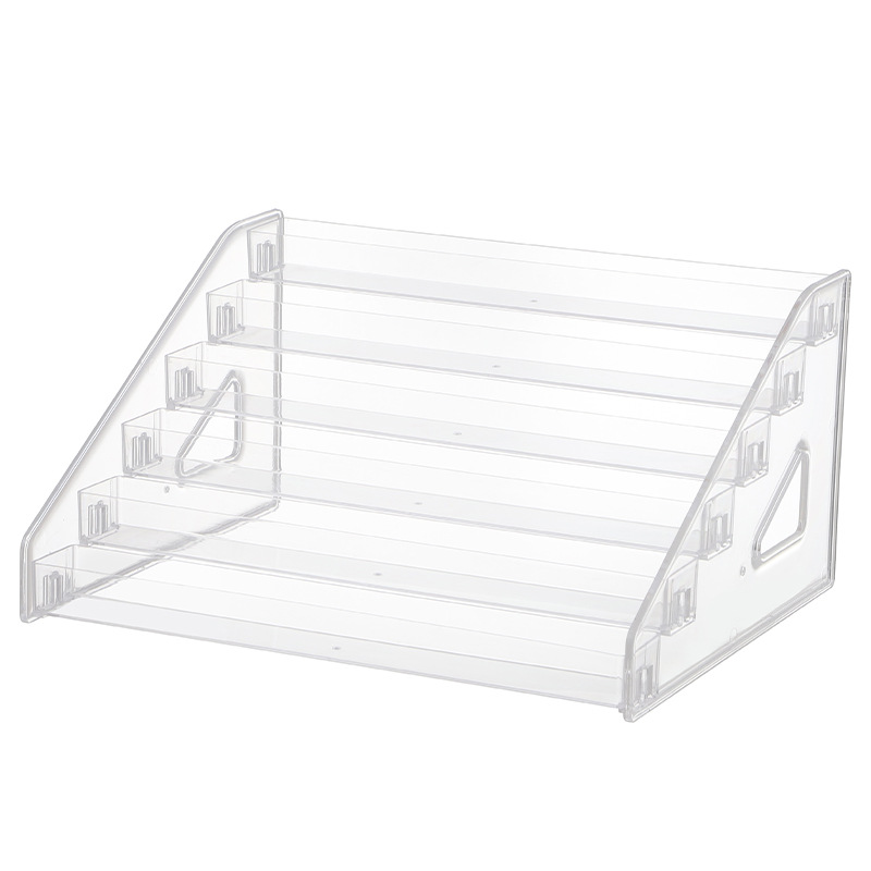 Transparent Acrylic Multi-layer Nail Polish Display Rack Lipstick Storage Rack Eye Shadow Plastic Removable Cosmetic Display Rack