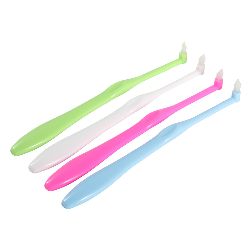 Single-head single-bundle toothbrush single-hole brush non-slip brush handle color orthodontic toothbrush orthodontic Special