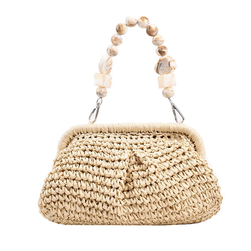 Summer Woven Bag Women's 2023 New Fashion Internet Popular Shell Bag Holiday Beach Bag All-match One-shoulder Underarm Bag