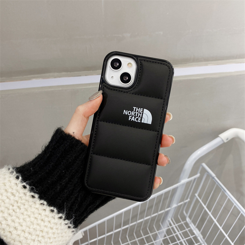 創意羽絨服北面蘋果11/12適用iPhone13/14PROMAX手機殼XS/7P套15P