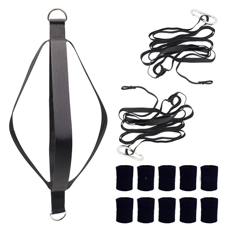 Volleyball smash trainer jump auxiliary serve bounce practice lanyard with adjustable elastic volleyball trainer