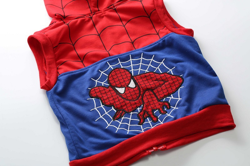 Children's children's clothing 2023 spring new middle school children's Spider-Man three-piece foreign trade boy's leisure suit