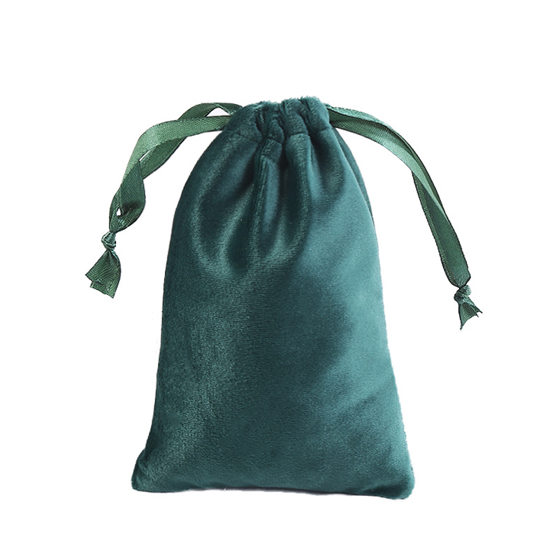 Lisi Velvet Drawstring Bag Jewelry Storage Packaging Bag Spot Printable logo Velvet Drawstring Pocket