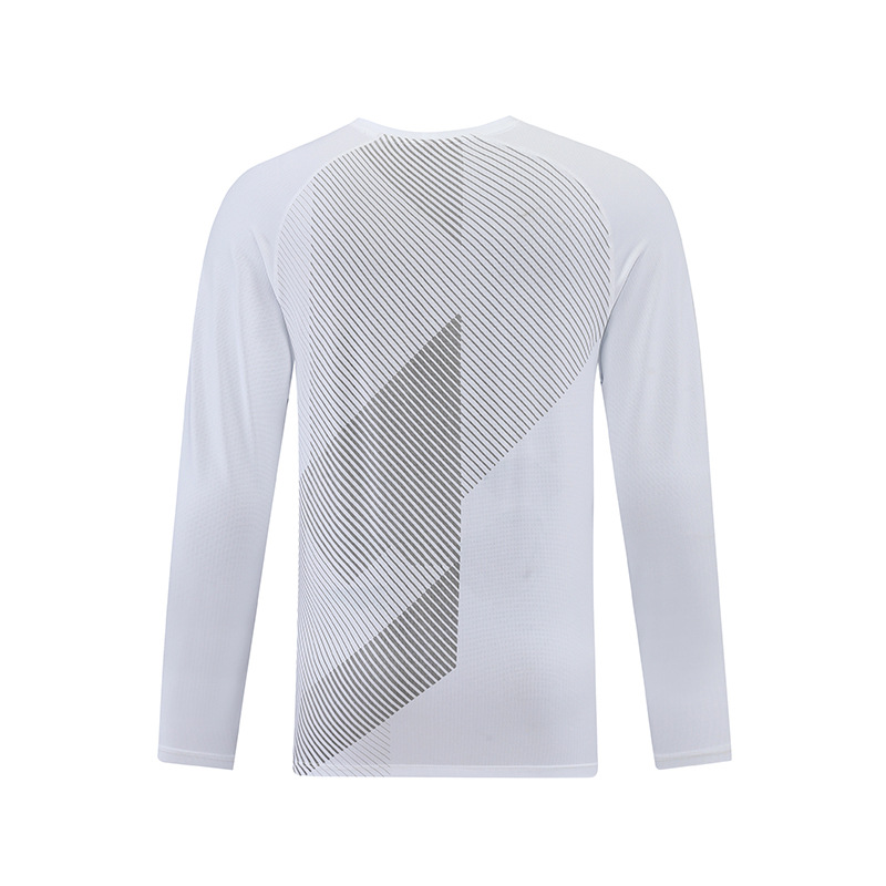 Spring and Autumn Men's Outdoor Round Neck Quick Drying Clothes Long Sleeve Sports Leisure Breathable Loose Running T-shirt Spot Print LOG