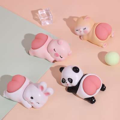 Cute Q Play Butt Office Decompression Toy Creative Pinch Soft Butt Car Desktop Decoration Gift