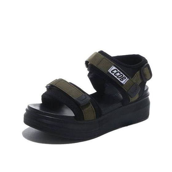 Sports Sandals Women's 2025 Summer New All-match Cyber Popular Platform Thick-soled Wedge Flat Soft-soled Beach Shoes for Students