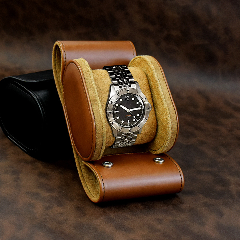 Leather Watch Box Cross-border Hot Selling Retro Watch Box Leather Multi-pack Watch Box Roll Storage Box Wholesale